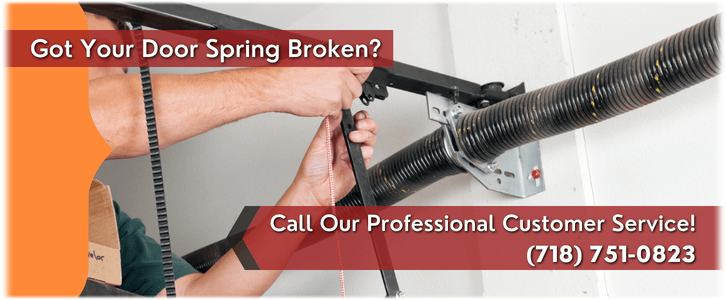 Broken Garage Door Spring Repair Staten Island NY (718) 751-0823
